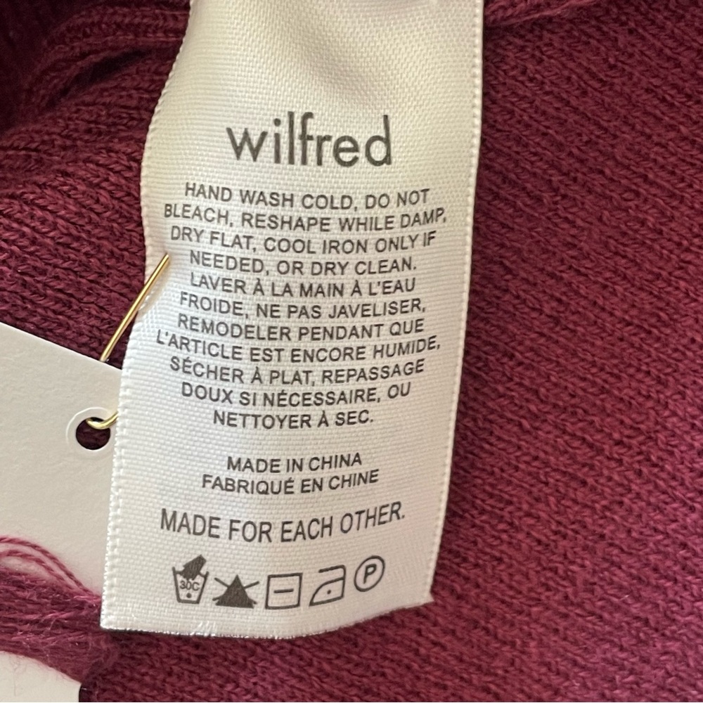 Aritzia Wilfred Rebecca Frosted Plum Purple Knit Turtleneck Long Sleeve Dress - Picture 10 of 13